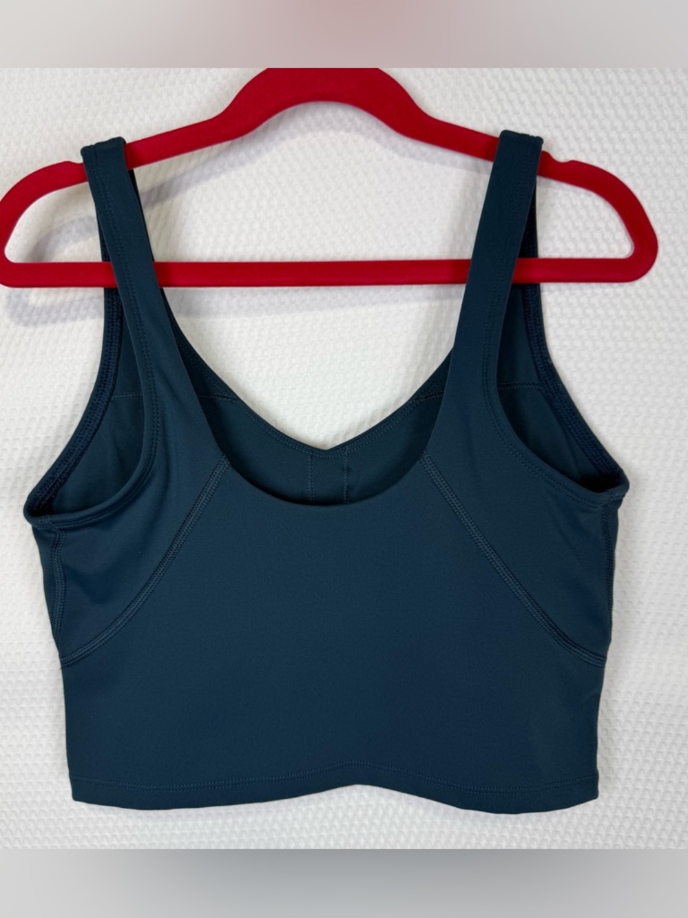 Free Spirit Outlet XS Teal Blue Longline Sports Bra Crop Tank Athletic Top - Picture 2 of 9